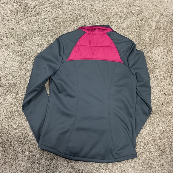 Port Authority Womens‎ Color Block Soft Shell Jacket Womens Size Small Grey Pink - Picture 3 of 9